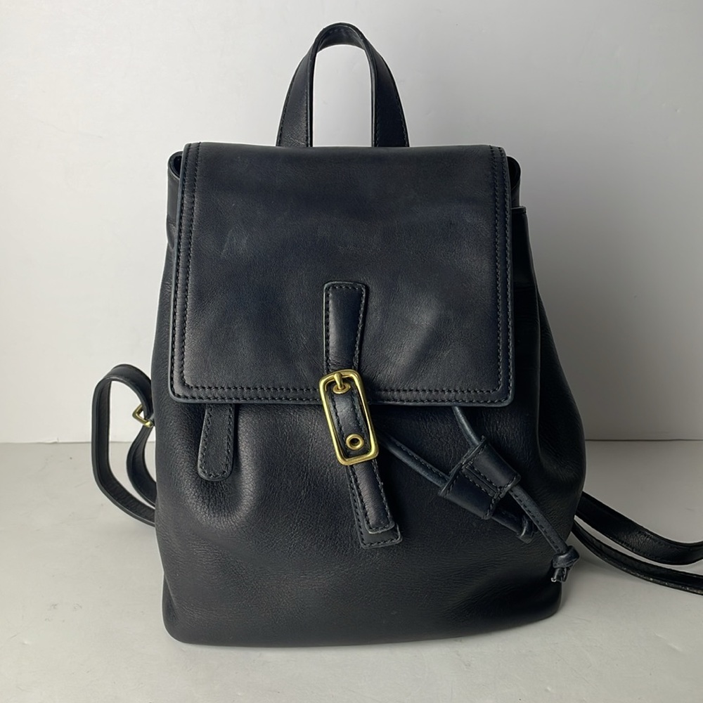 Coach Vintage Legacy Black Leather Backpack